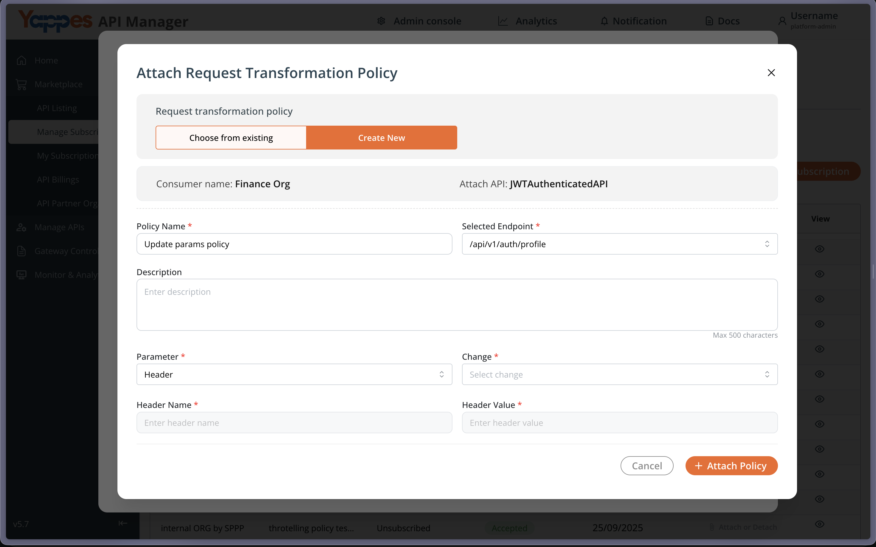 Configure parameter type