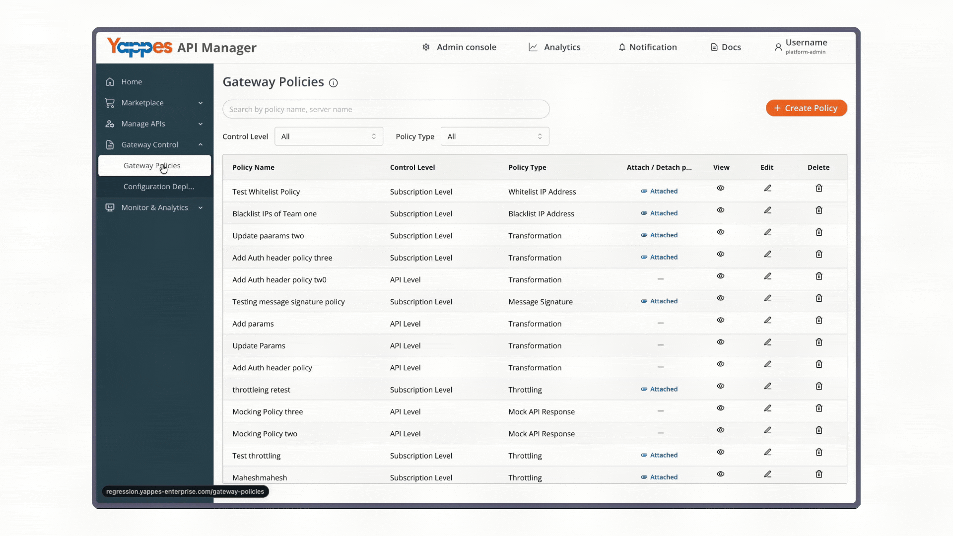 Initialize New Policy Creation