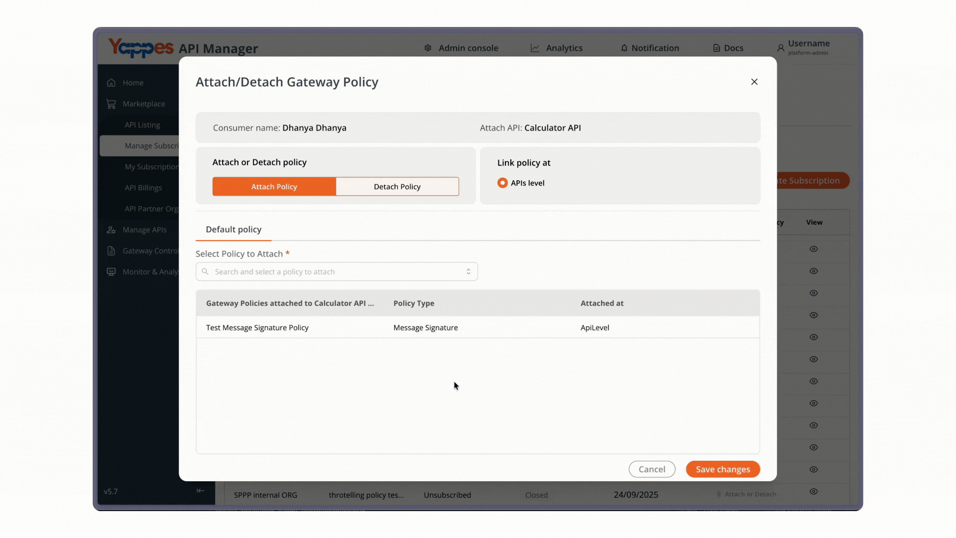 Initialize New Policy Creation