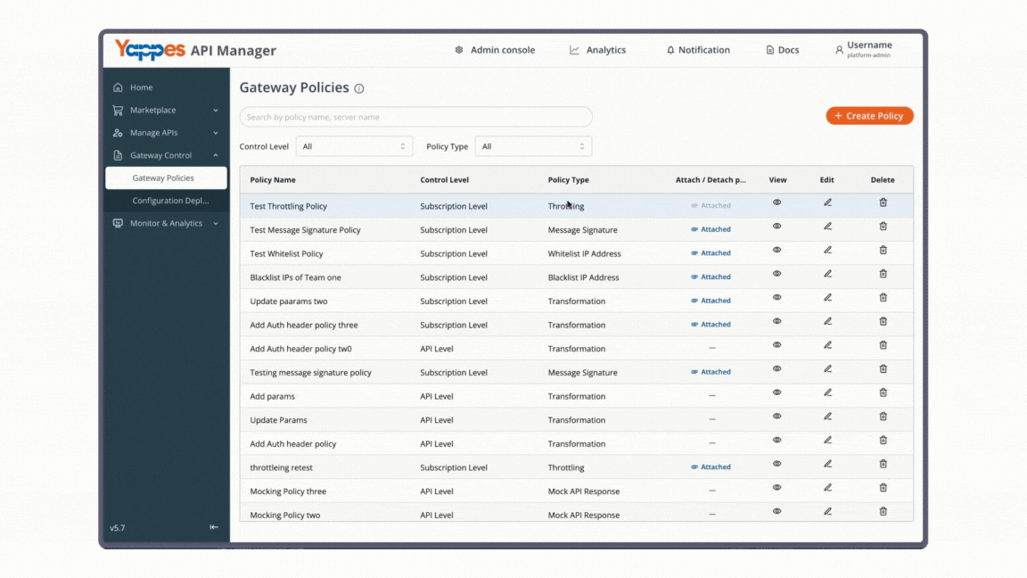 Navigate to Manage Subscriptionss