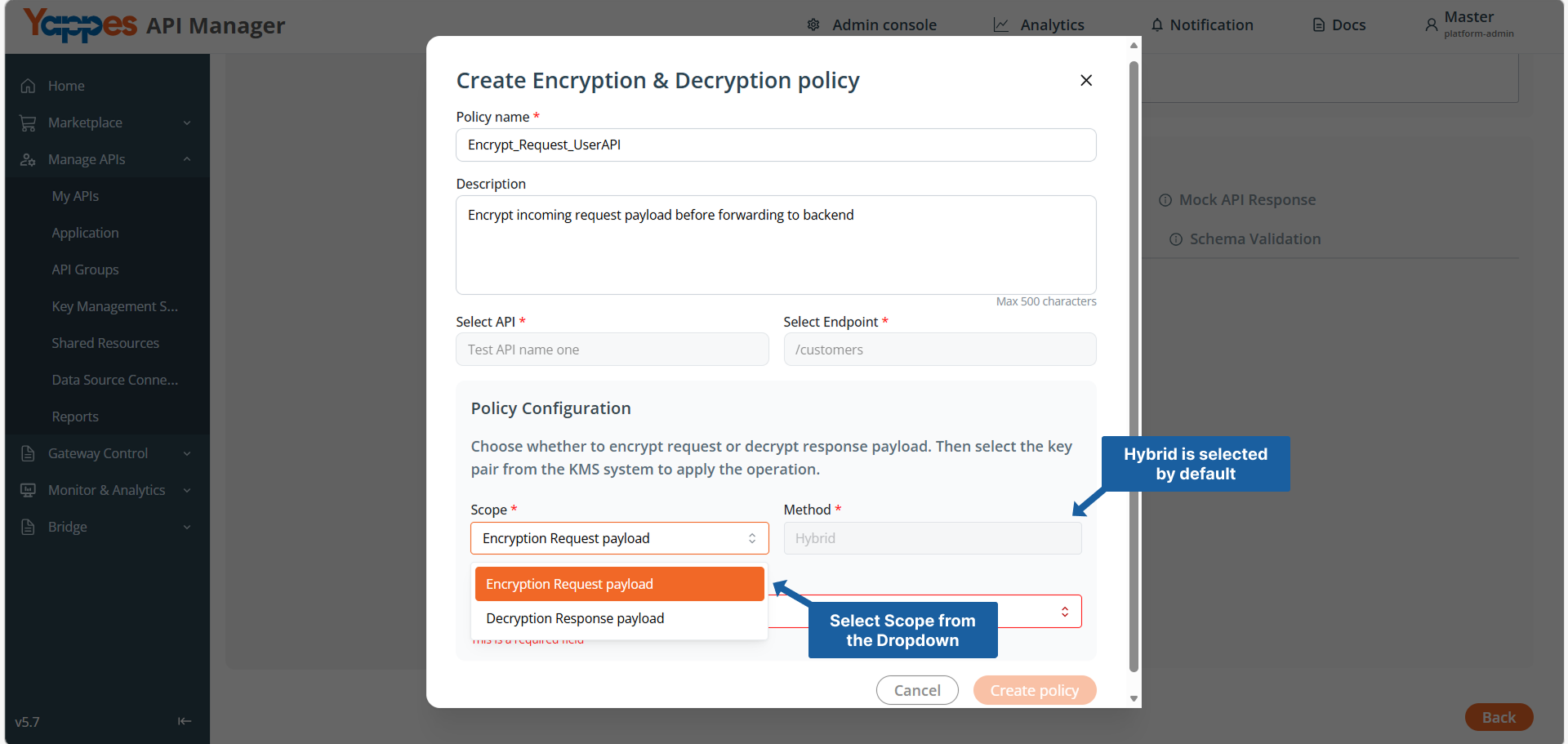 Configure Policy Scope
