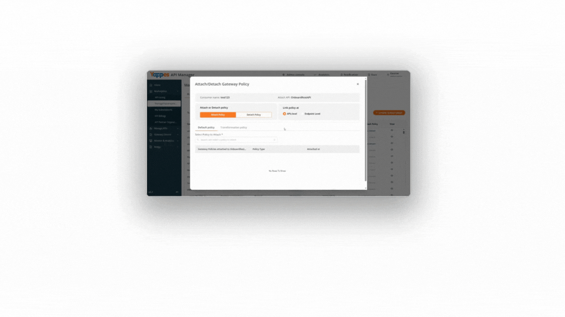 Select and Attach the Policy